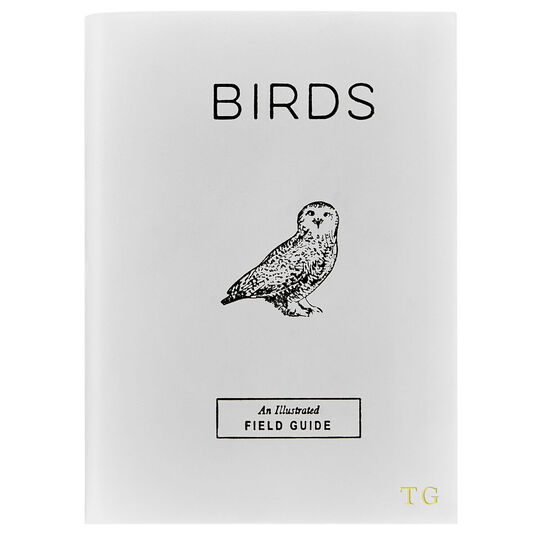 Illustrated Field Guide to Birds Personalized Leather Book